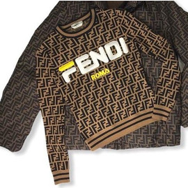 Женский коричневый свитер Fendi
