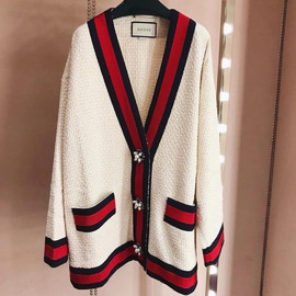 Женский белый кардиган Gucci