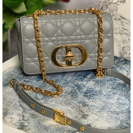 Женская сумка Christian Dior Caro Mini серая