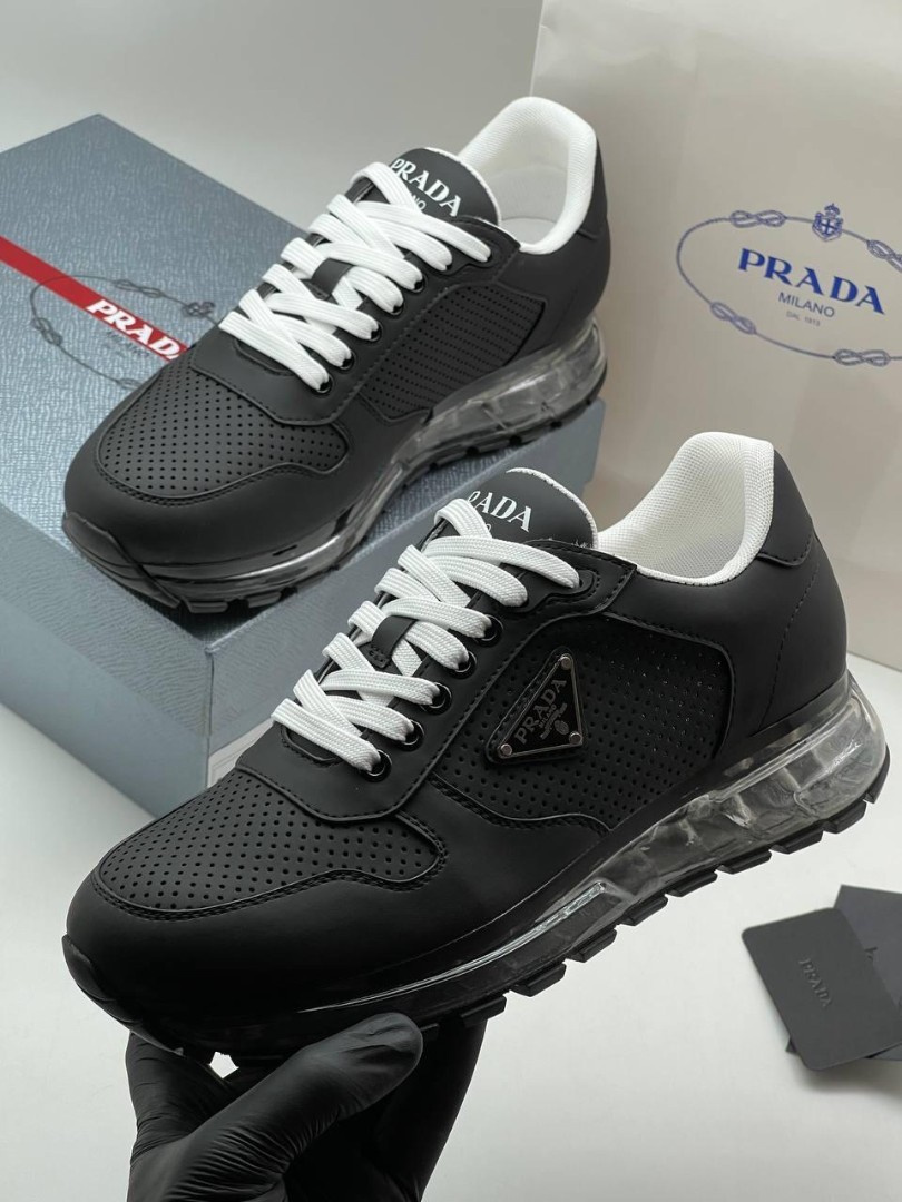 Bek Graan Lunch Мужские кроссовки Prada черные | Интернет-магазин Vanity Mall