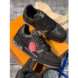 Мужские кроссовки Louis Vuitton Trainer черные