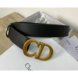 Женский кожаный ремень Dior черный