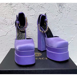 Женские туфли Versace Medusa Aevitas голубые