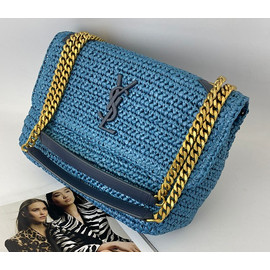 Сумка Yves Saint Laurent голубая