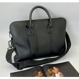 Мужская черная деловая сумка Louis Vuitton