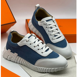 Женские синие кроссовки Hermes Bouncing