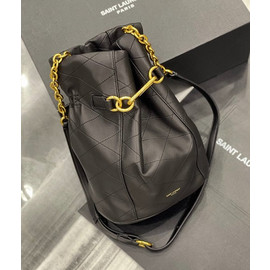 Женская кожаная черная сумка Yves Saint Laurent