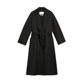 Черное пальто с поясом Max Mara Ludmilla Черное пальто с поясом Max Mara Ludmilla