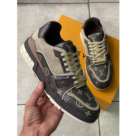 Мужские кроссовки Louis Vuitton Trainer серые