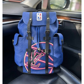 Мужской рюкзак Louis Vuitton Taurillon NBA синий