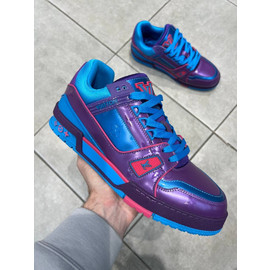 Кожаные кроссовки Louis Vuitton Trainer цветные