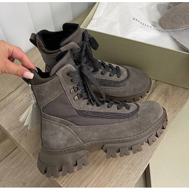 Женские замшевые ботинки Brunello Cucinelli Chunky