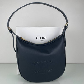 Женская кожаная сумка Celine Сuir Triomphe черная Женская кожаная сумка Celine Сuir Triomphe черная
