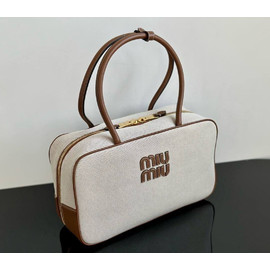 Женская Top-handle сумка из текстиля Miu Miu Beau