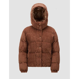Женский коричневый короткий пуховик Moncler
