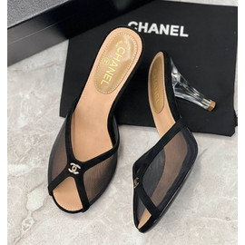 Черные босоножки Chanel