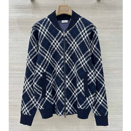 Женский синий кардиган на молнии Burberry