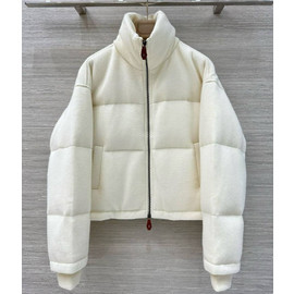 Женский белый пуховик Brunello Cucinelli