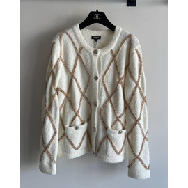 Женский кардиган Chanel молочный
