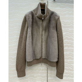 Женский кардиган с мехом Loro Piana