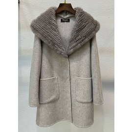 Женское серое пальто Loro Piana
