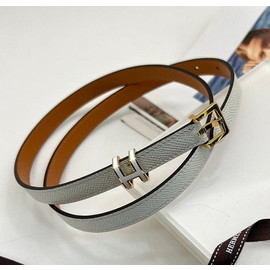 Женский кожаный ремень Hermes белый