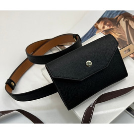 Женский кожаный ремень Hermes черный