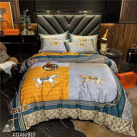 Постельное белье в стиле Hermes сатин люкс