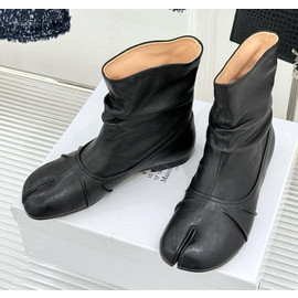 Черные кожаные ботильоны Maison Margiela
