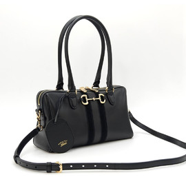 Женская кожаная сумка Gucci Borsetto Medium черная