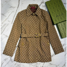 Бежевый женский тренч Gucci