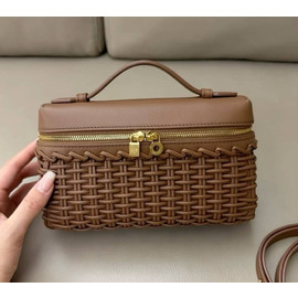 Кожаная сумочка Loro Piana Extra Pocket L19 коричневая