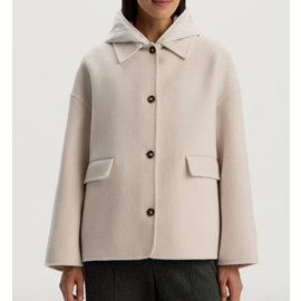 Женское короткое пальто Brunello Cucinelli молочное Женское короткое пальто Brunello Cucinelli молочное