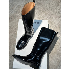 Женские кожаные сапоги Jil Sander черные Женские кожаные сапоги Jil Sander черные