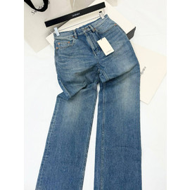 Женские голубые джинсы Saint Laurent
