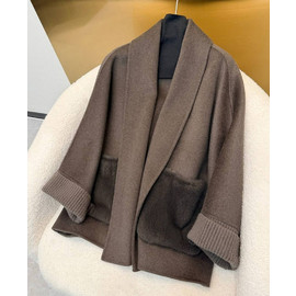 Женское пальто Loro Piana шоколадное