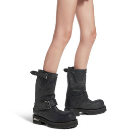 Женские кожаные ботинки Balenciaga Venom черные Женские кожаные ботинки Balenciaga Venom черные