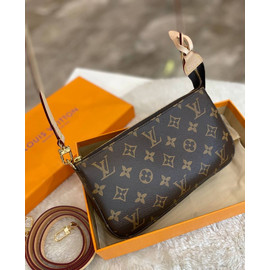 Женская сумка Louis Vuitton Pochette коричневая