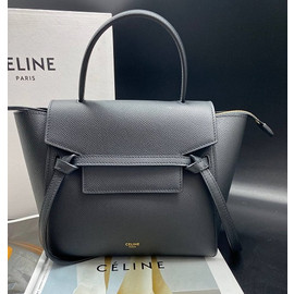 Женская кожаная сумка Celine Belt Micro черная
