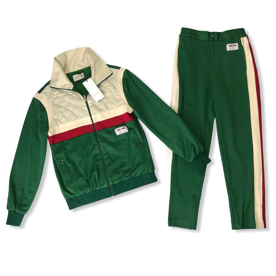 Женский спортивный костюм Gucci зеленый (арт. 9F9V92)