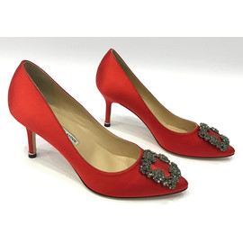 Женские туфли Manolo Blahnik красные