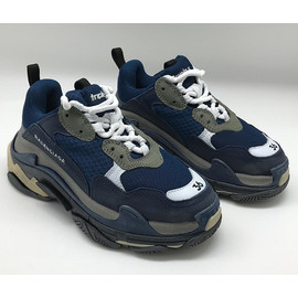 Кроссовки Balenciaga Triple S синие с черным
