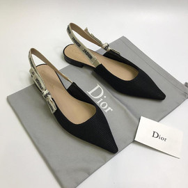 Черные босоножки Christian Dior J'Adior без каблука