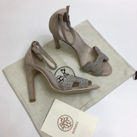 Босоножки Hermes замшевые