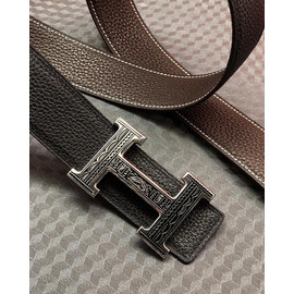 Двусторонний мужской ремень Hermes