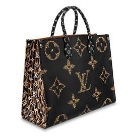 Женская черная сумка Louis Vuitton Onthego MM