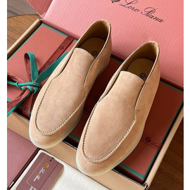 Замшевые женские ботинки Loro Piana