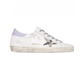 Женские кеды Golden Goose Superstar со змеиным принтом