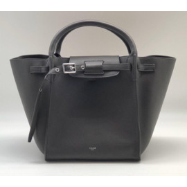 Женская кожаная сумка Celine Big Bag серая
