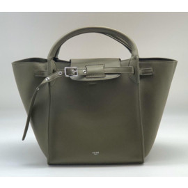 Женская кожаная сумка Celine Big Bag милитари
